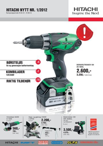 Hitachinytt nr 1 2012 del 1.indd - Hitachi Power Tools Finland Oy
