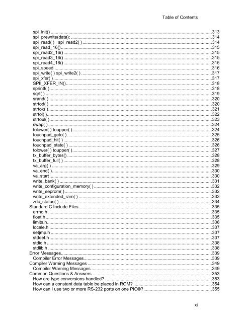 CCS C Compiler Manual PCB / PCM / PCH