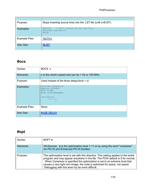 CCS C Compiler Manual PCB / PCM / PCH