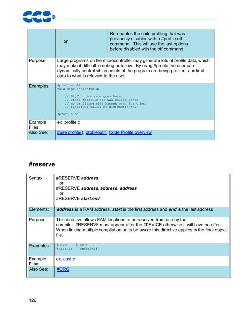 CCS C Compiler Manual PCB / PCM / PCH