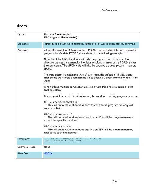 CCS C Compiler Manual PCB / PCM / PCH