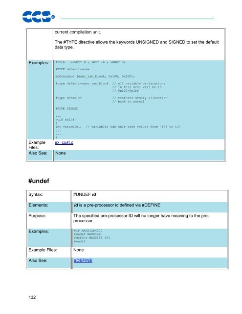 CCS C Compiler Manual PCB / PCM / PCH