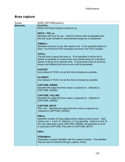 CCS C Compiler Manual PCB / PCM / PCH