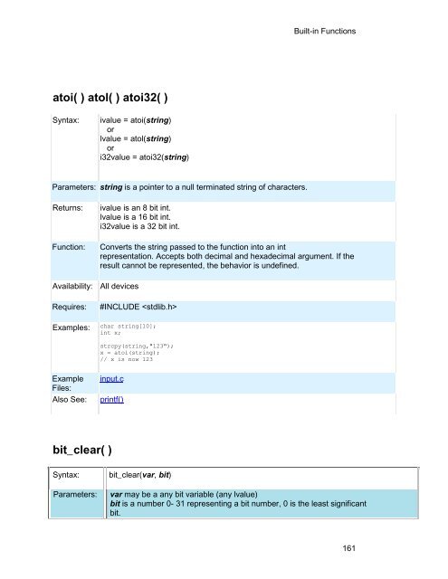 CCS C Compiler Manual PCB / PCM / PCH