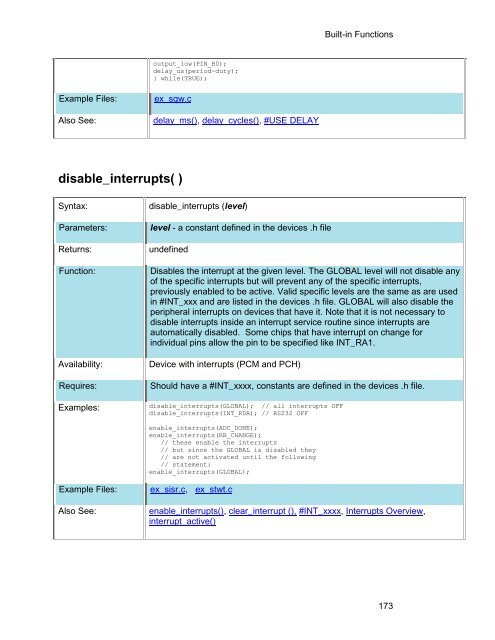 CCS C Compiler Manual PCB / PCM / PCH