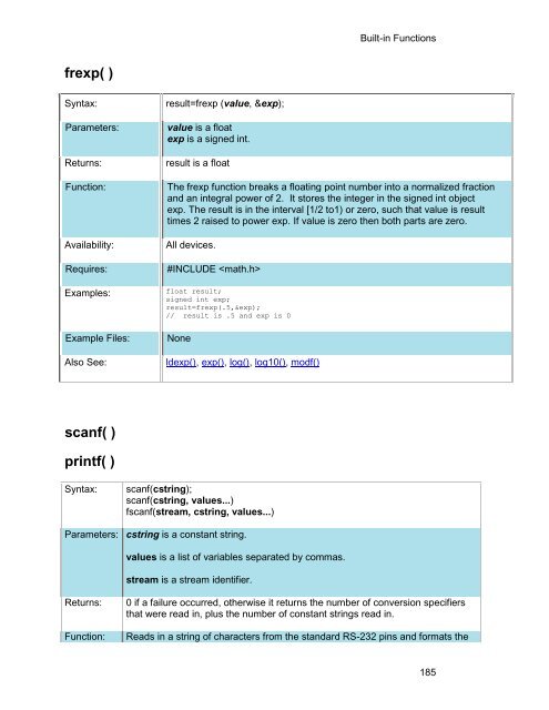 CCS C Compiler Manual PCB / PCM / PCH