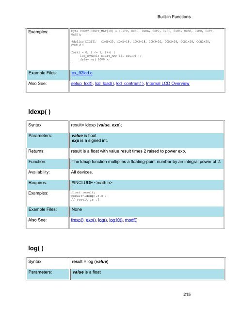 CCS C Compiler Manual PCB / PCM / PCH