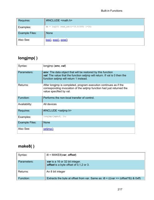 CCS C Compiler Manual PCB / PCM / PCH