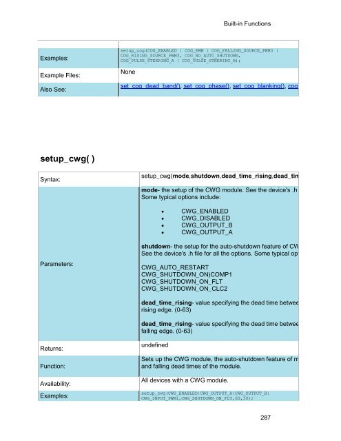 CCS C Compiler Manual PCB / PCM / PCH