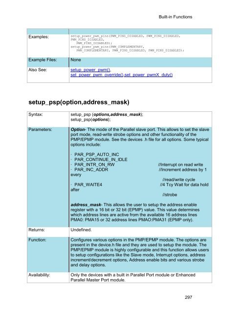 CCS C Compiler Manual PCB / PCM / PCH