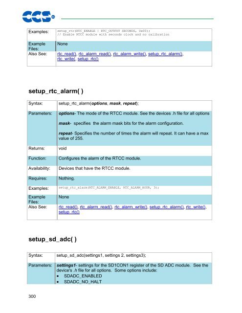 CCS C Compiler Manual PCB / PCM / PCH