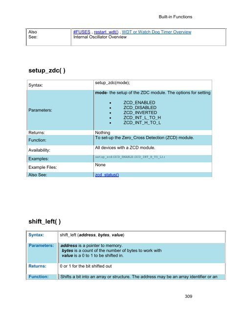 CCS C Compiler Manual PCB / PCM / PCH