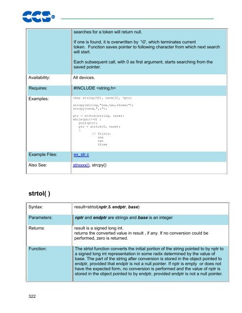 CCS C Compiler Manual PCB / PCM / PCH