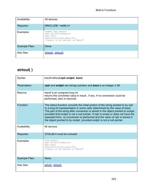 CCS C Compiler Manual PCB / PCM / PCH