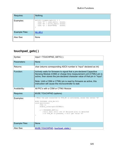 CCS C Compiler Manual PCB / PCM / PCH