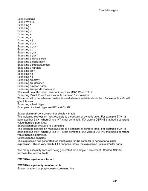 CCS C Compiler Manual PCB / PCM / PCH