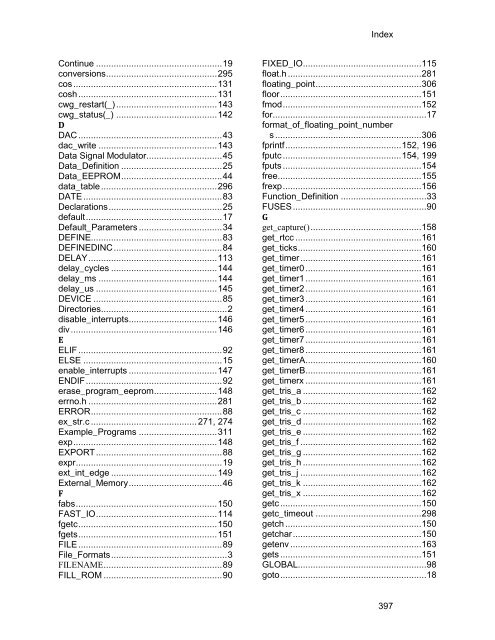 CCS C Compiler Manual PCB / PCM / PCH