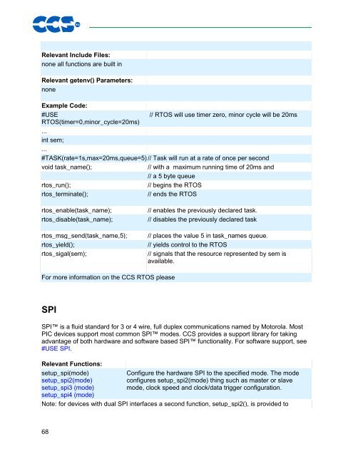 CCS C Compiler Manual PCB / PCM / PCH