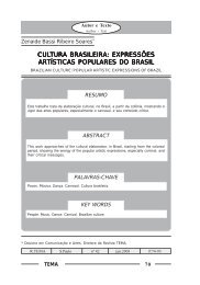 CULTURA BRASILEIRA:EXPRESSÕES SÕES ARTÍSTICAS POPULARES DO BRASIL