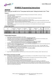 PP-MESC Programming Instructions - 4-Max