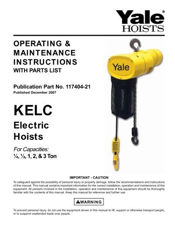 Yale KELC - Hoists Direct