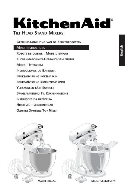 KitchenAid® Tilt-Head Stand Mixer: Simple Assembly Guide 