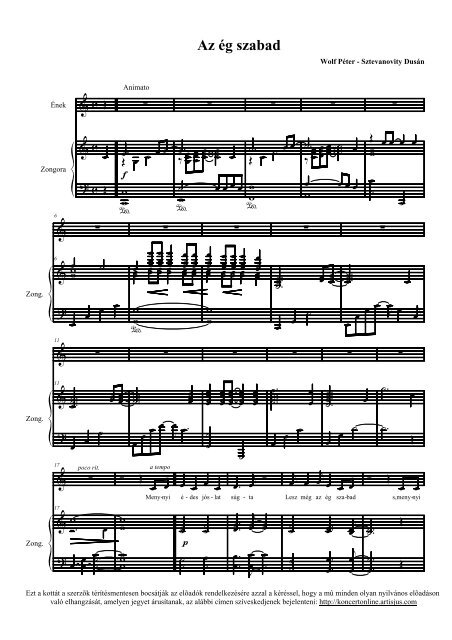 Az Ã©g szabad [PDF] - Artisjus