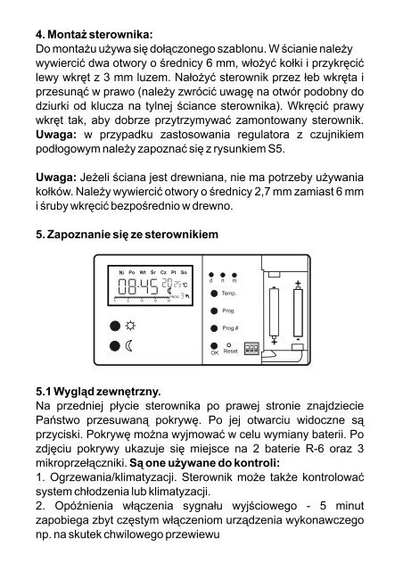 Euro-termostat - KG Elektronik