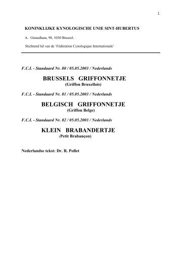 Standard FCI (format pdf) - Koninklijke Maatschappij Sint-Hubertus ...