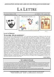 La Lettre nÂ° 68 - Janvier 2012 - Association suisse des Amis du Dr ...