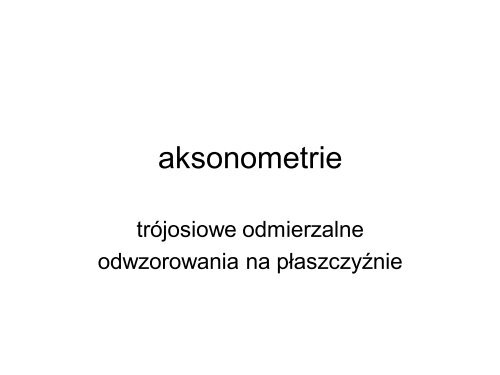 Aksonometria