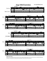 Aug 11th Exercises - Jazz Mando