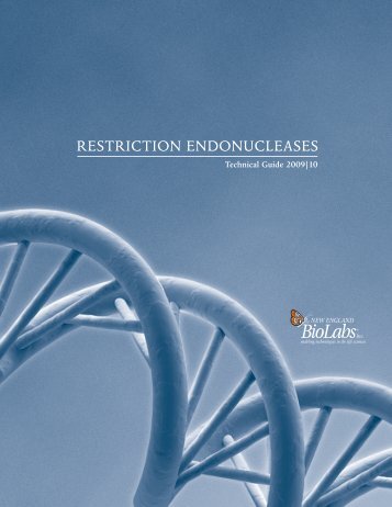 restriction enDonucleAses - New England Biolabs Canada