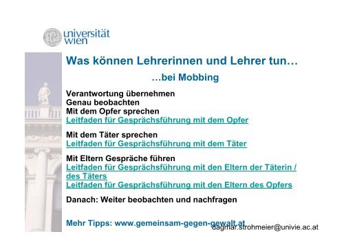 Gewalt in der Schule: Vorkommen, PrÃ¤vention & Intervention