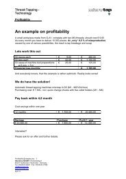 An example on profitability - microtap GmbH