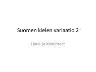 Suomen kielen variaatio 2