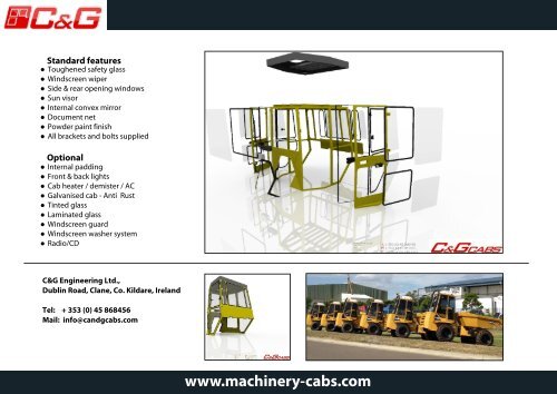 Dumper Cab Brochure - Machinery Cabs