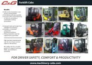 Download C&G forklift cab information - Machinery Cabs