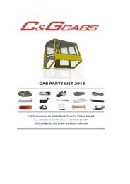 c&g cab parts list â july 2013 - Machinery Cabs