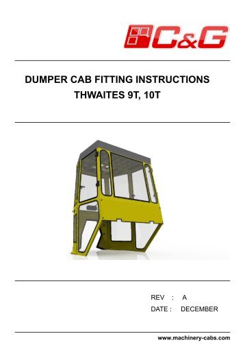 Fitting Instructions CE - Machinery Cabs