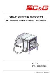 Fitting Instructions CE - Machinery Cabs