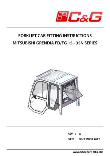 Fitting Instructions CE - Machinery Cabs