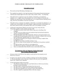 FORECLOSURE CHECKLIST OF COMPLIANCE - LorainCounty.com