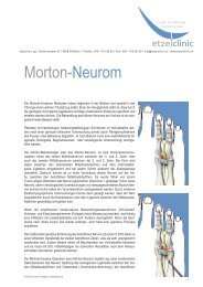Morton-Neurom - in der etzelclinic