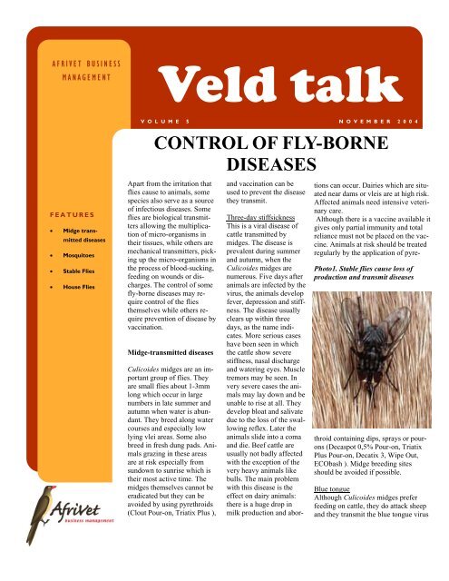 Control of fly borne diseases.pdf - Afrivet