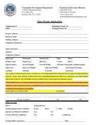 Sign Permit Application, Fees, and Brochure - Town of Kernersville