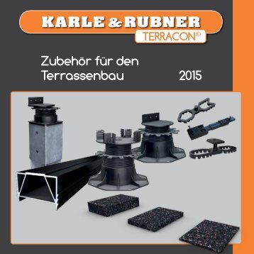 Zubehör für den Terrassenbau 2015