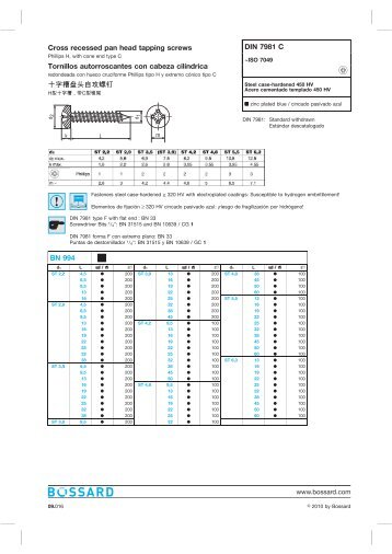 DIN 7981 C - Matica MB doo