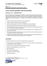 FLUID TESTING EQUIPMENT AND PROCEDURES - microtap GmbH