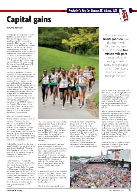 SEPTEMBER 2008 â Distance Running - Distance Running magazine